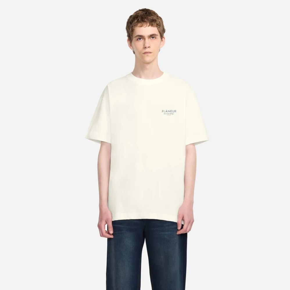 Flâneur Sound & Design Studio Member T-shirt Weiß