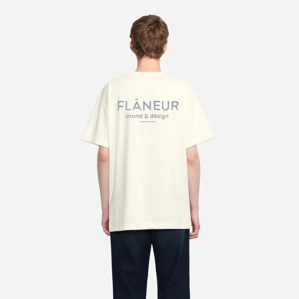 Flâneur Sound & Design Studio Member T-shirt Weiß