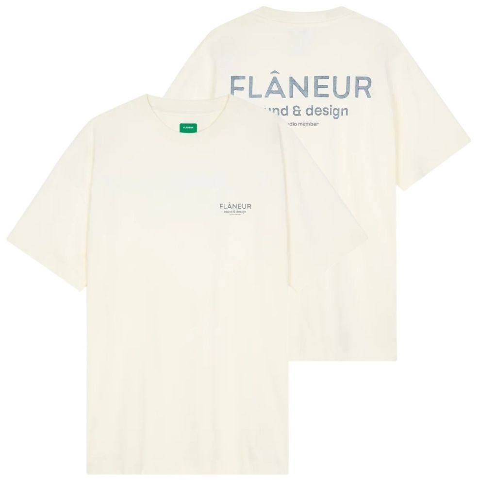 Flâneur Sound & Design Studio Member T-shirt Weiß