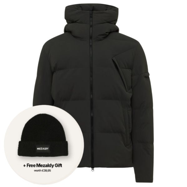 Genti Cross Puffer Schwarz