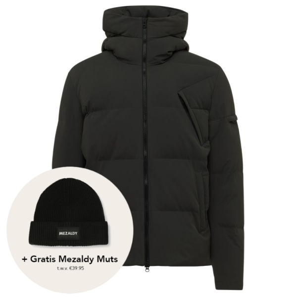 Genti Cross Puffer Schwarz