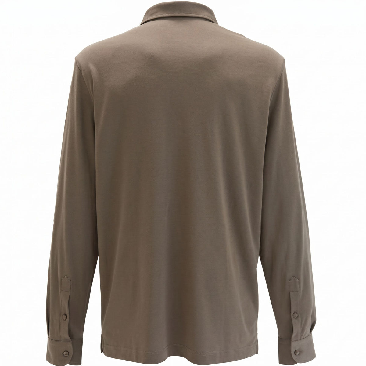 Gran Sasso Langarm-Poloshirt Braun