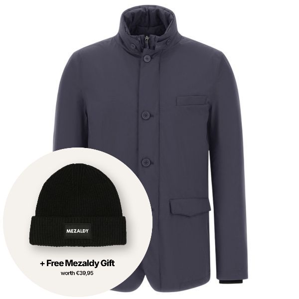 Herno Stehkragen-Jacke Marine