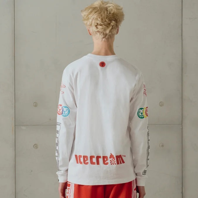 Icecream Pit Crew Longsleeve T-shirt Weiß
