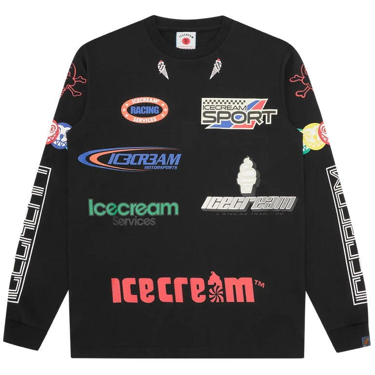 Icecream Pit Crew Longsleeve T-shirt Schwarz