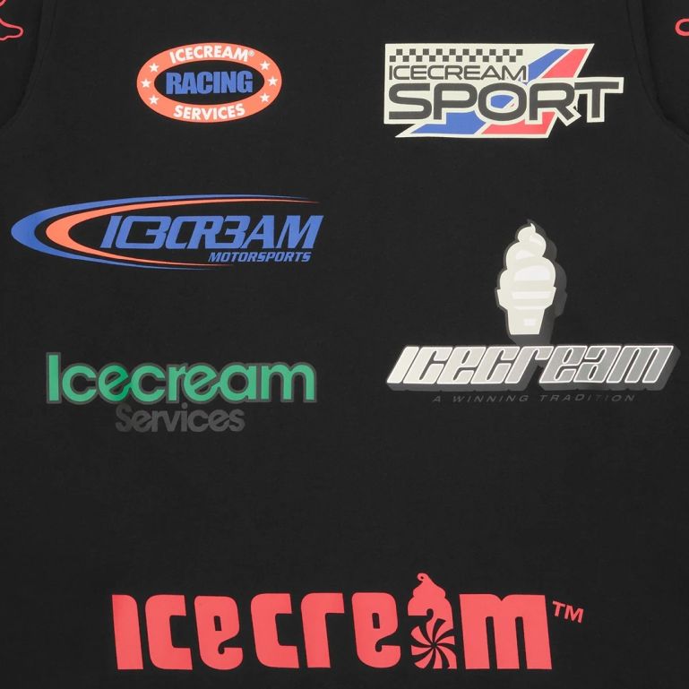 Icecream Pit Crew Longsleeve T-shirt Schwarz