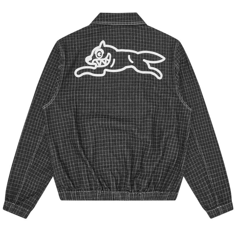 Icecream Spray Paint Running Dog Jeansjacke Schwarz
