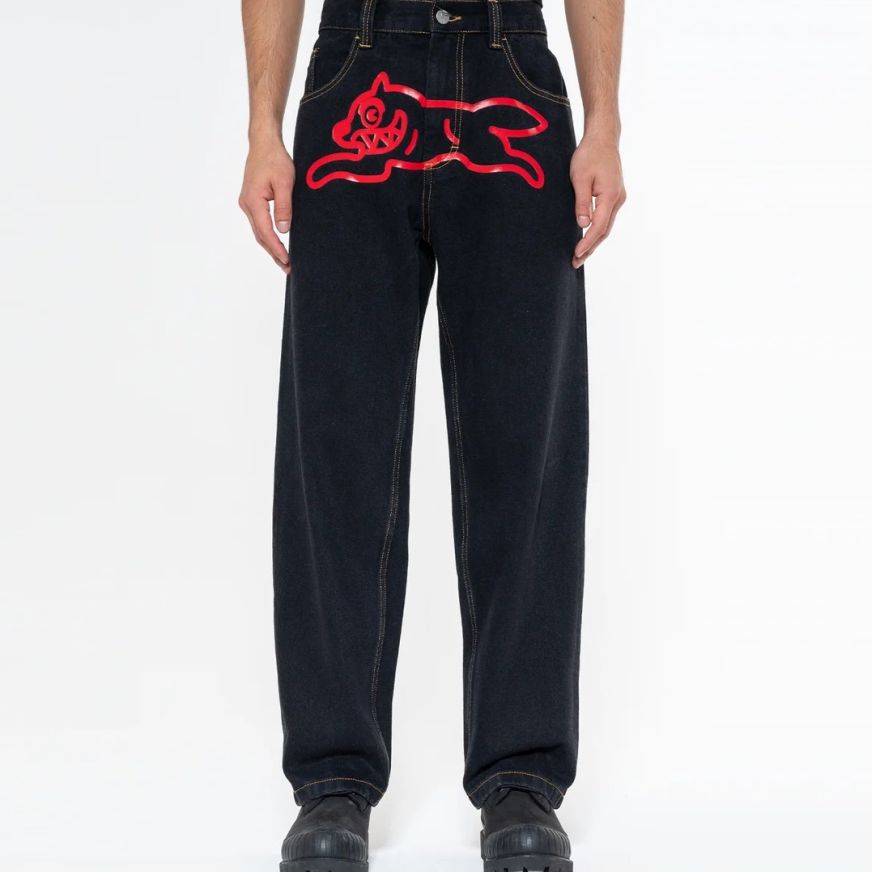 Icecream Running Dog Double Scoop Jeans Schwarz