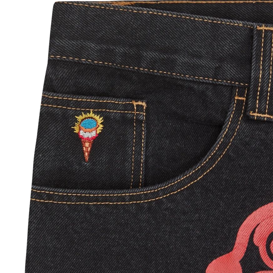 Icecream Running Dog Double Scoop Jeans Schwarz
