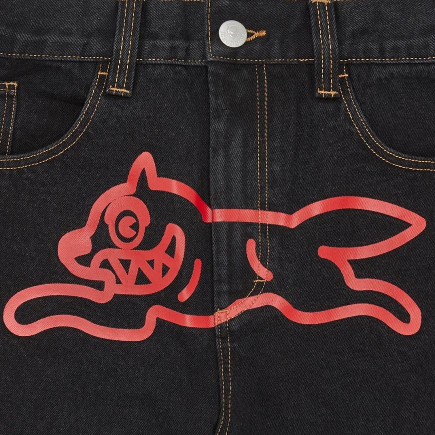 Icecream Running Dog Double Scoop Jeans Schwarz