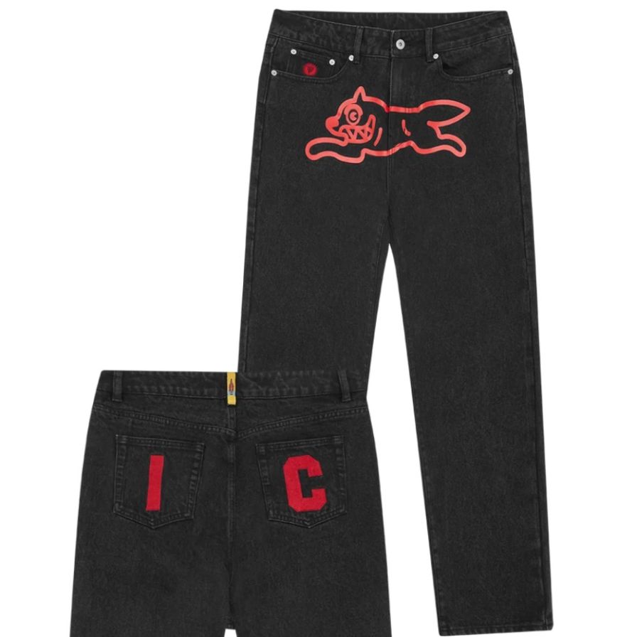 Icecream Running Dog Jeans Schwarz