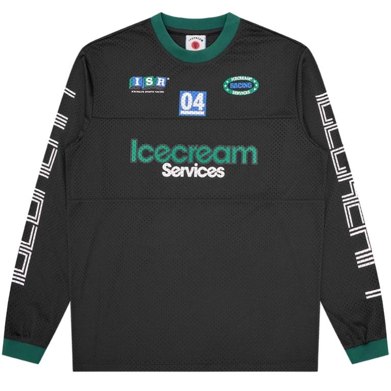 Icecream Services Mesh Longsleeve T-shirt Schwarz