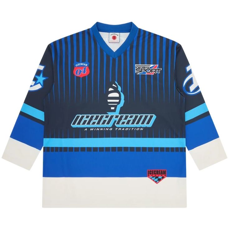 Icecream Speedway Hockey Longsleeve T-shirt Marine