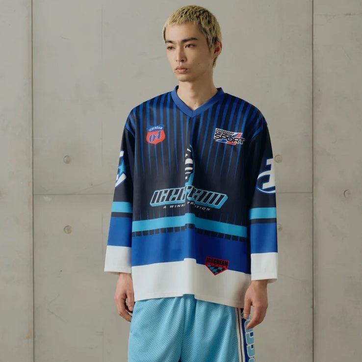 Icecream Speedway Hockey Longsleeve T-shirt Marine