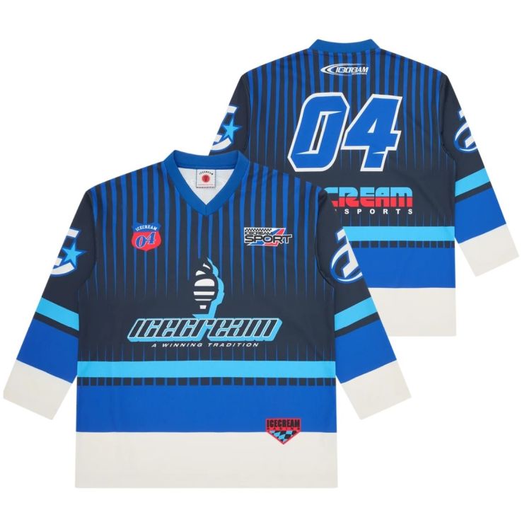 Icecream Speedway Hockey Longsleeve T-shirt Marine