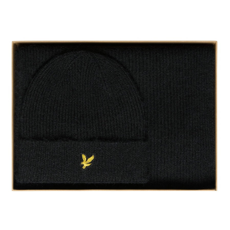 Lyle & Scott Gebürstetes Winterset Schwarz