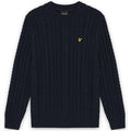 Lyle & Scott Cable Knit Pullover Marine