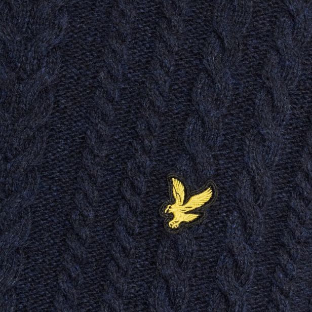 Lyle & Scott Cable Knit Pullover Marine