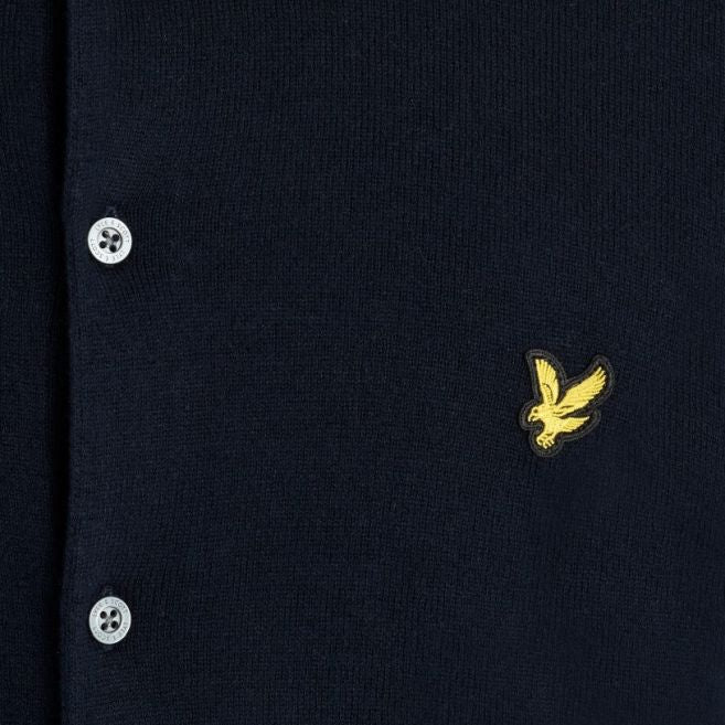 Lyle & Scott Strickhemd aus Baumwoll-Merino Hemd Marine