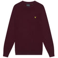 Lyle & Scott Baumwoll-Merino-Pullover Pullover Bordeaux