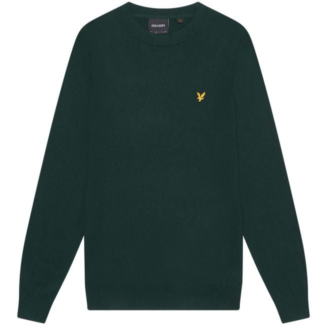 Lyle & Scott Cotton Merino Pullover Dunkelgrün