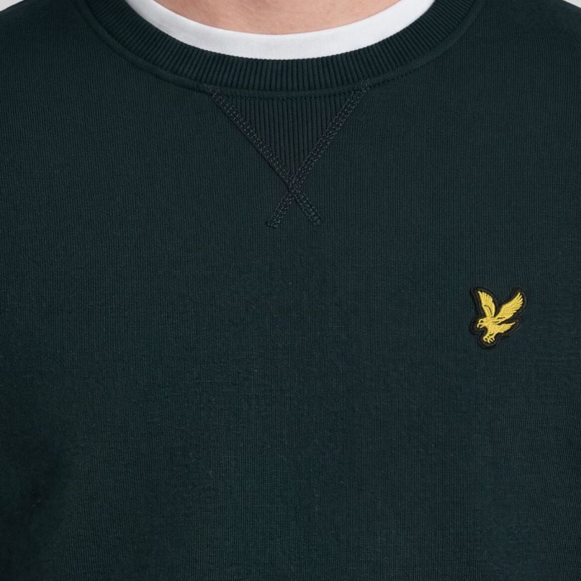 Lyle & Scott Rundhalspullover Pullover Dunkelgrün