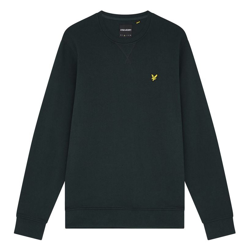 Lyle & Scott Rundhalspullover Pullover Dunkelgrün
