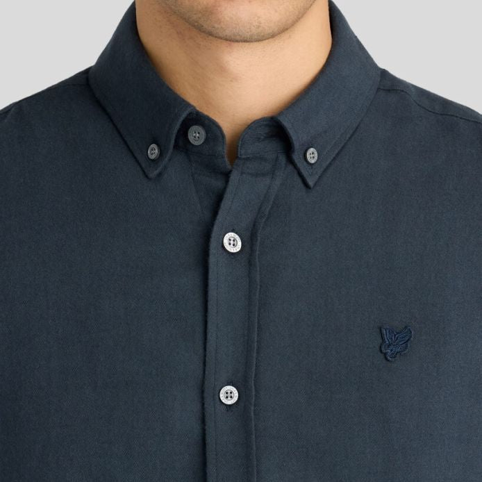 Lyle & Scott schlichtes Hemd Marine
