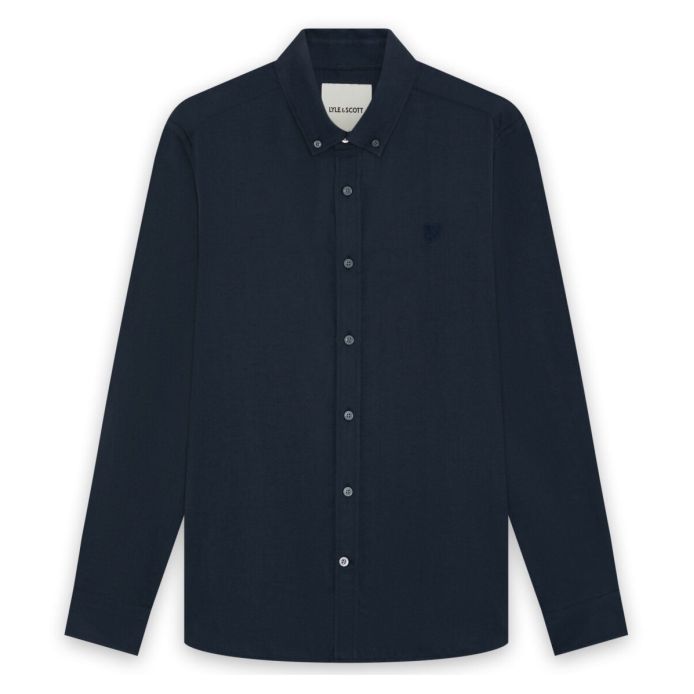 Lyle & Scott schlichtes Hemd Marine