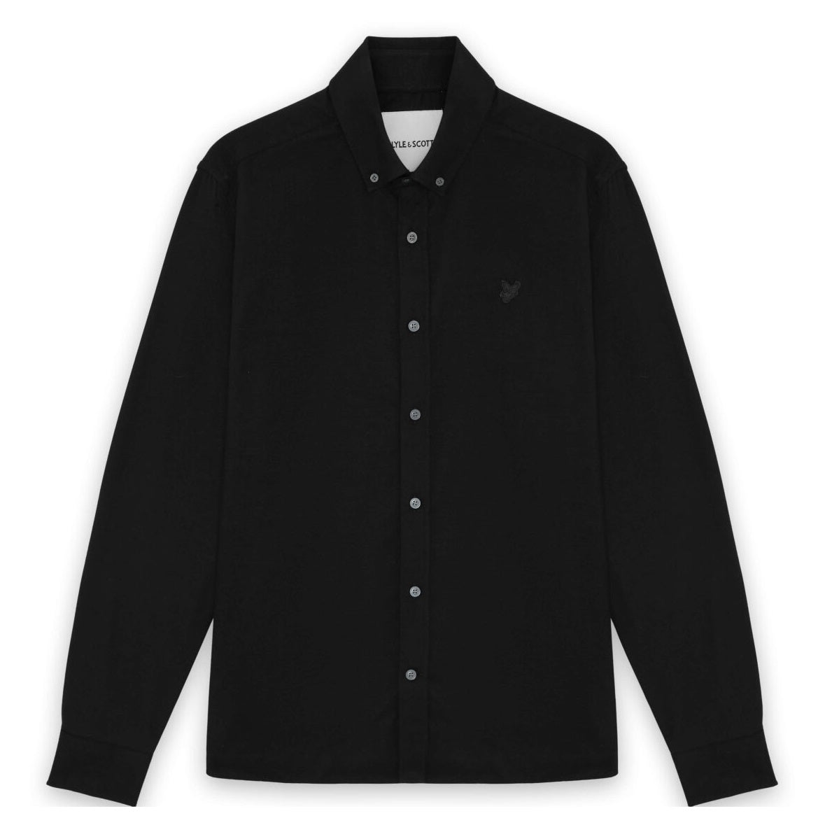 Lyle & Scott Plain Overhemd Schwarz