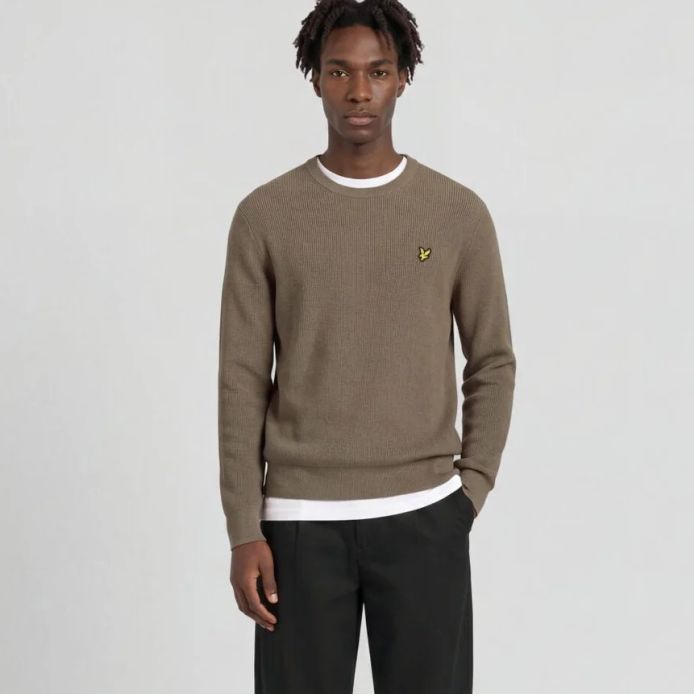 Lyle & Scott Cable Knit Pullover Braun