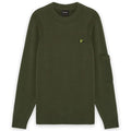 Lyle & Scott Pullover mit Rippeneinsatz Pullover Dunkelgrün
