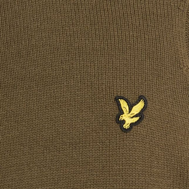 Lyle & Scott Pullover mit Rippeneinsatz Pullover Dunkelgrün