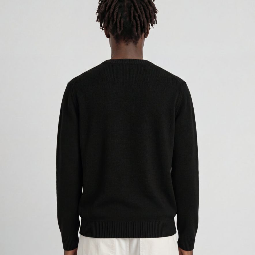 Lyle & Scott Pullover mit Rippeneinsatz Pullover Schwarz