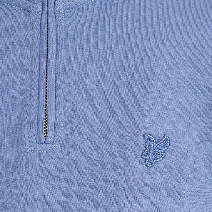 Lyle & Scott Superfine Quarter Zip Pullover Blau
