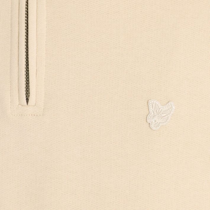Lyle & Scott Superfine Quarter Zip Pullover Hellgrau