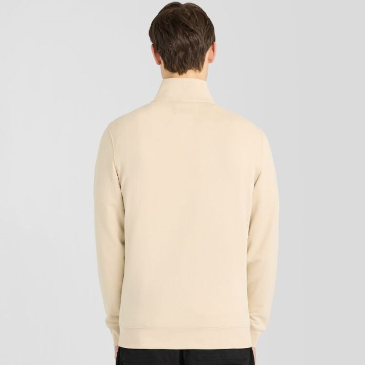 Lyle & Scott Superfine Quarter Zip Pullover Hellgrau