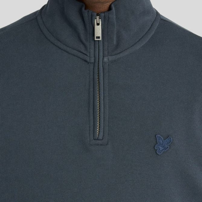 Lyle & Scott Superfine Pullover mit Viertelreißverschluss Pullover Marine