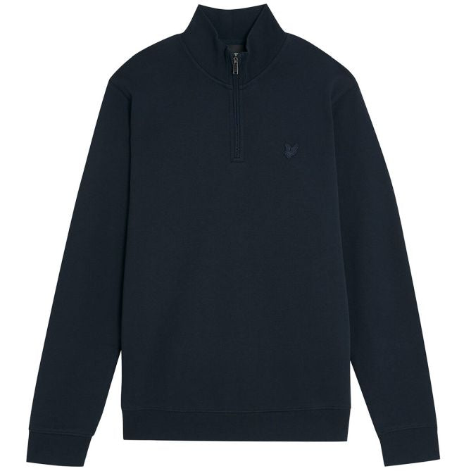 Lyle & Scott Superfine Pullover mit Viertelreißverschluss Pullover Marine