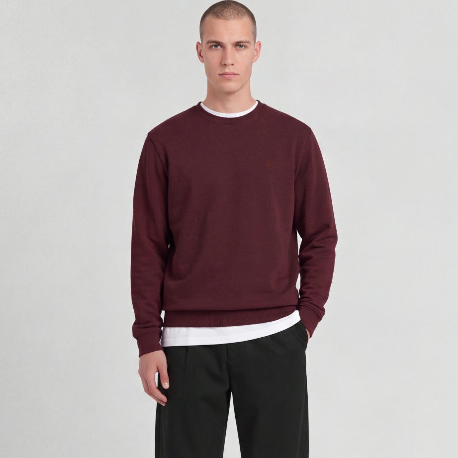 Lyle & Scott Superfine Pullover Bordeaux