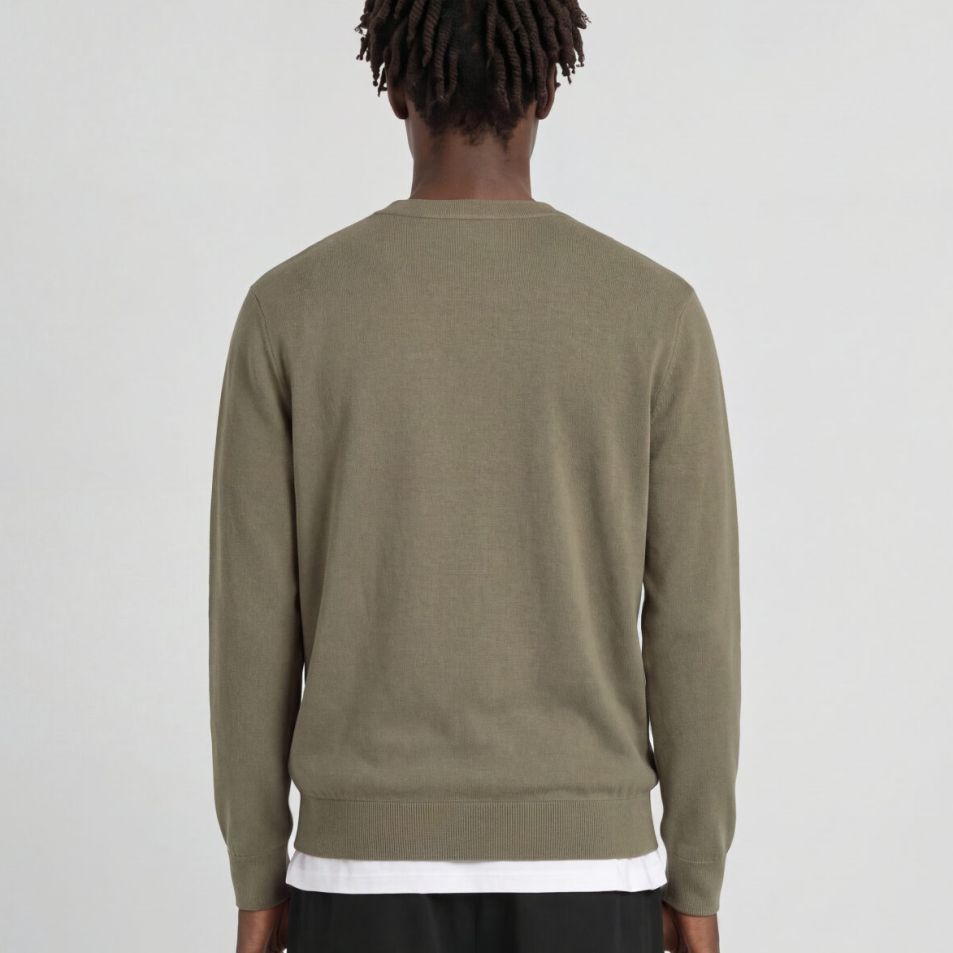 Lyle & Scott Tonal Superfine Pullover Beige