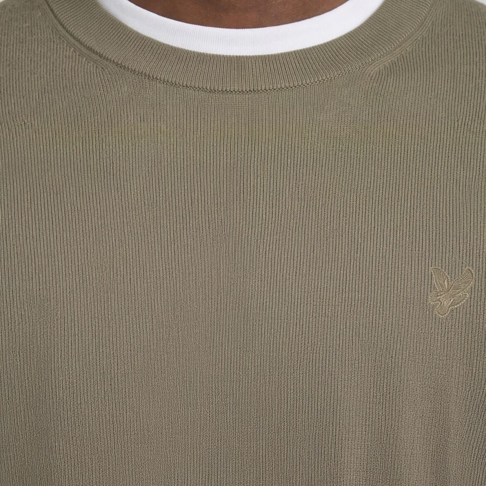 Lyle & Scott Tonal Superfine Pullover Beige