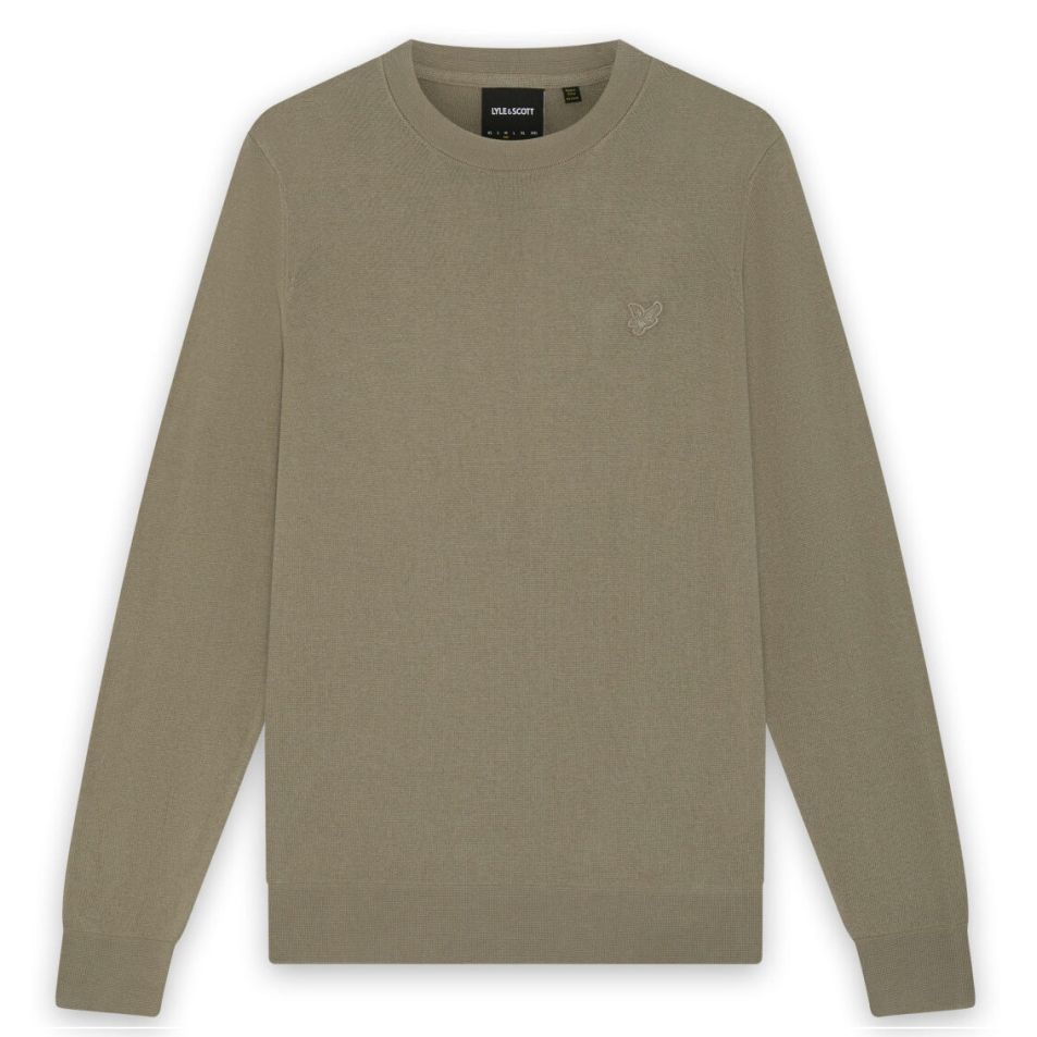 Lyle & Scott Tonal Superfine Pullover Beige