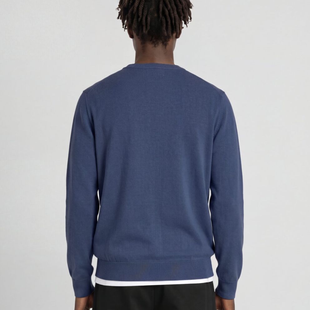 Lyle & Scott Tonal Superfine Pullover Blau