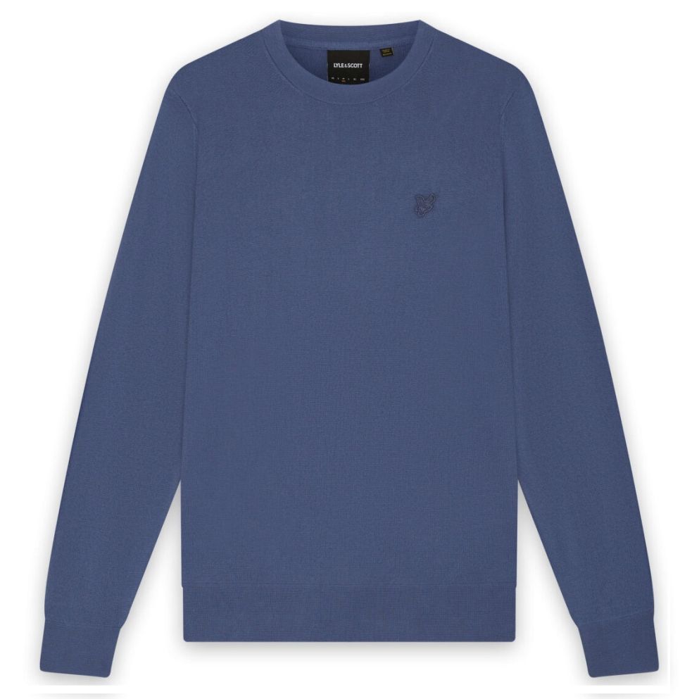 Lyle & Scott Tonal Superfine Pullover Blau