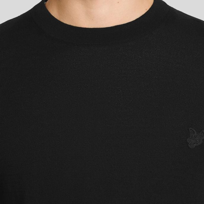 Lyle & Scott Tonal Superfine Pullover Schwarz