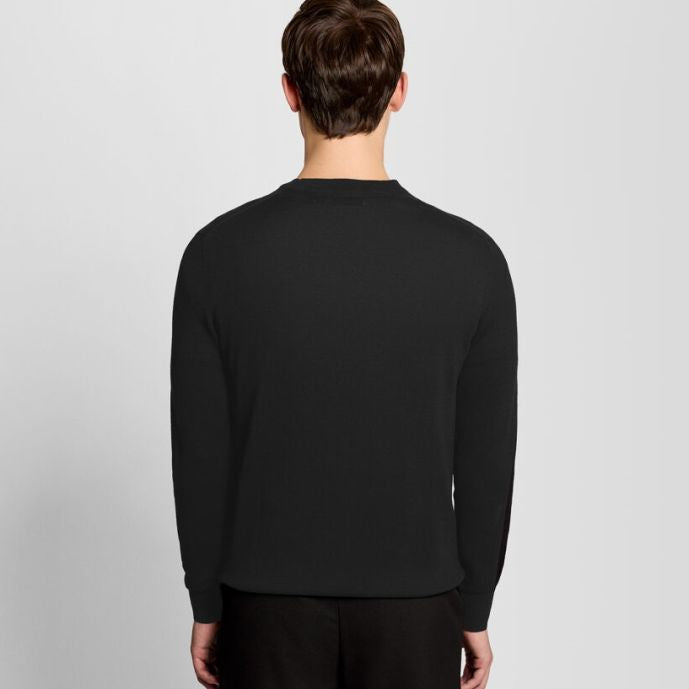 Lyle & Scott Tonal Superfine Pullover Schwarz