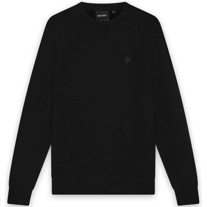 Lyle & Scott Tonal Superfine Pullover Schwarz