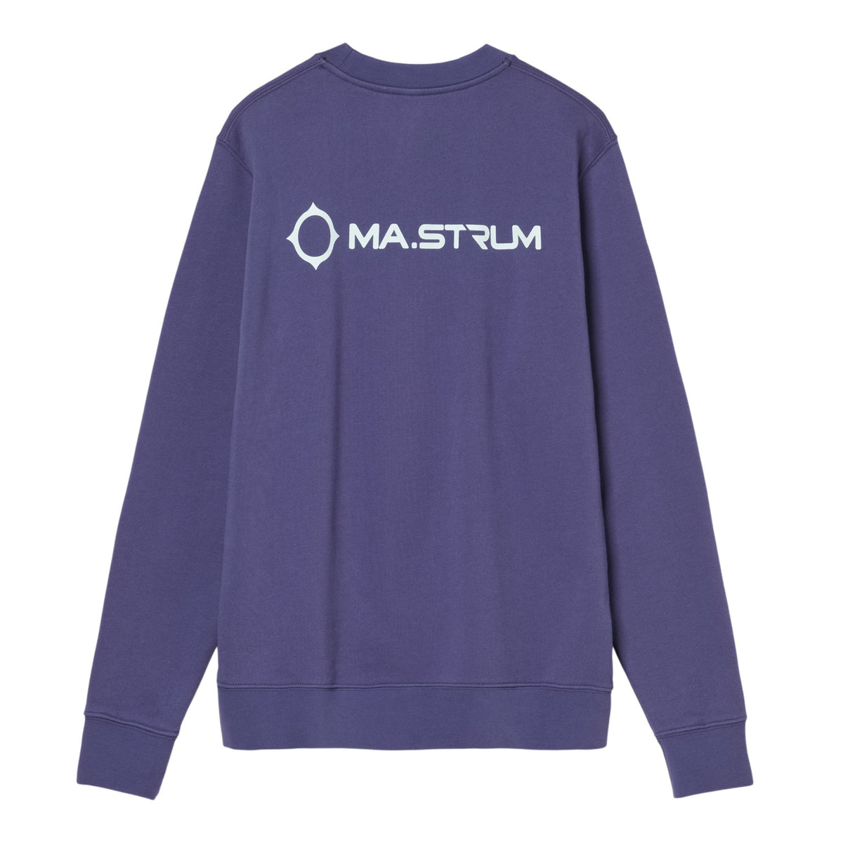 Ma.Strum Aster Back Print Pullover Blau