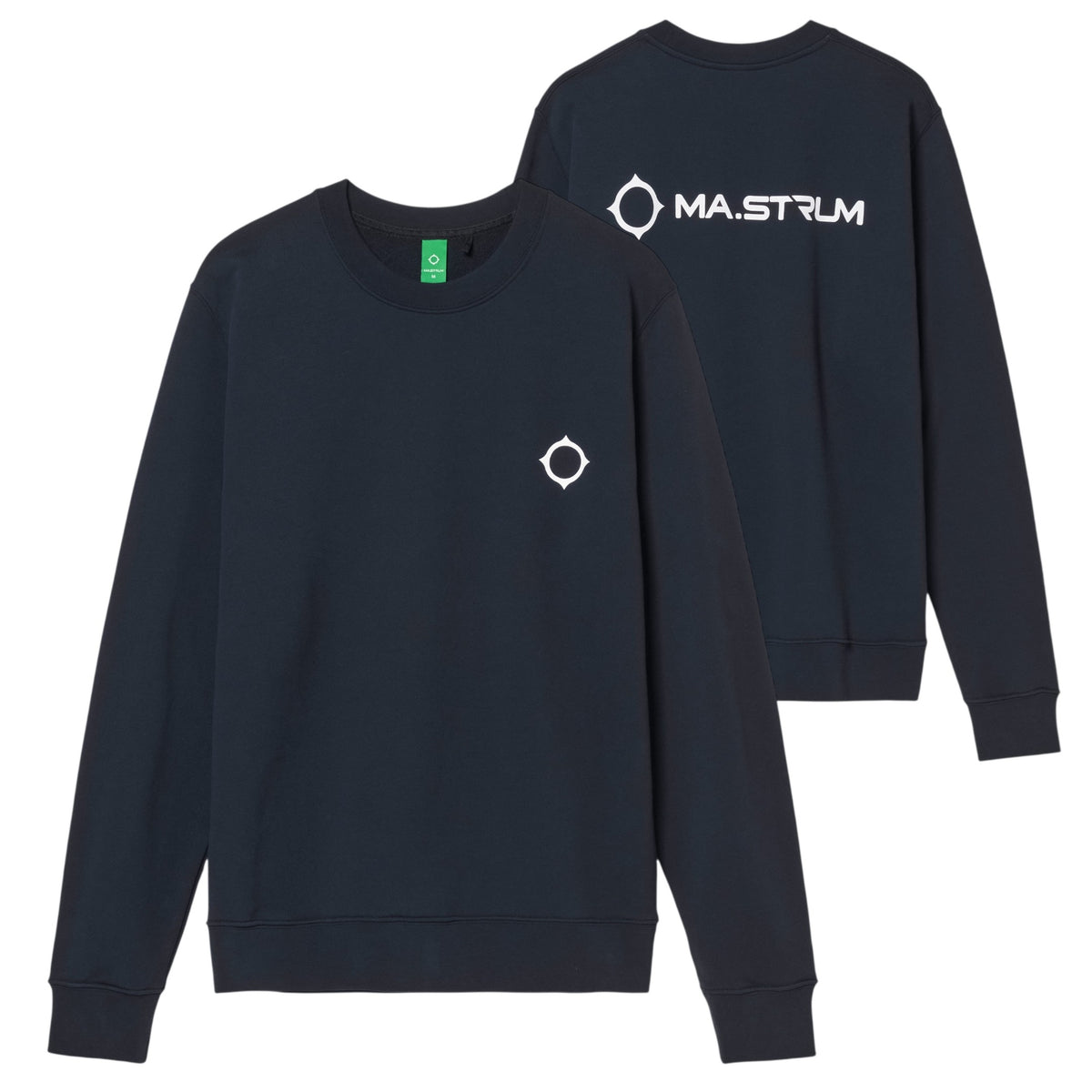 Ma.Strum Aster Back Print Pullover Marine